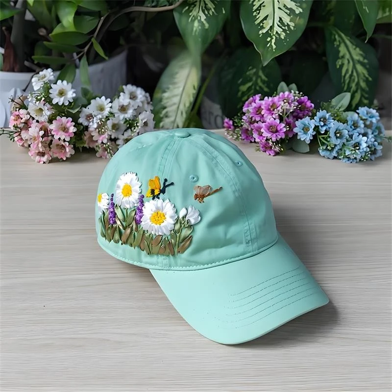 Flowered Baseball Cap Flowered Baseball Cap